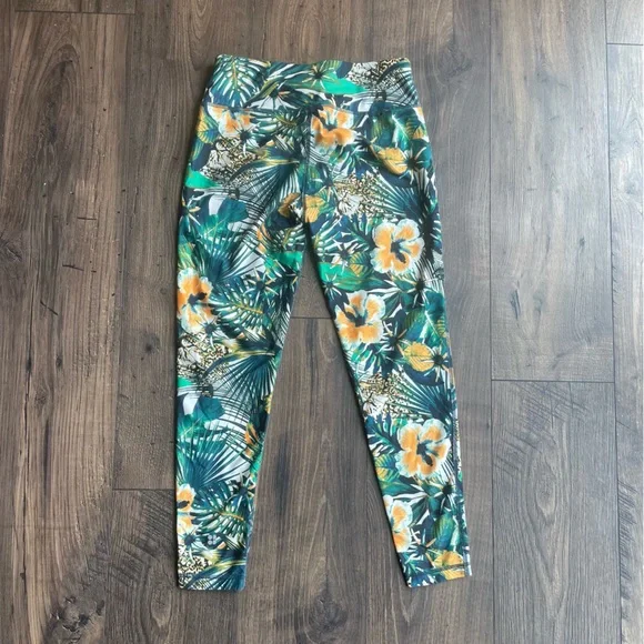 Sweaty Betty Women Tropical Floral Print 7/8 Length Leggings Size Small - Picture 2 of 6